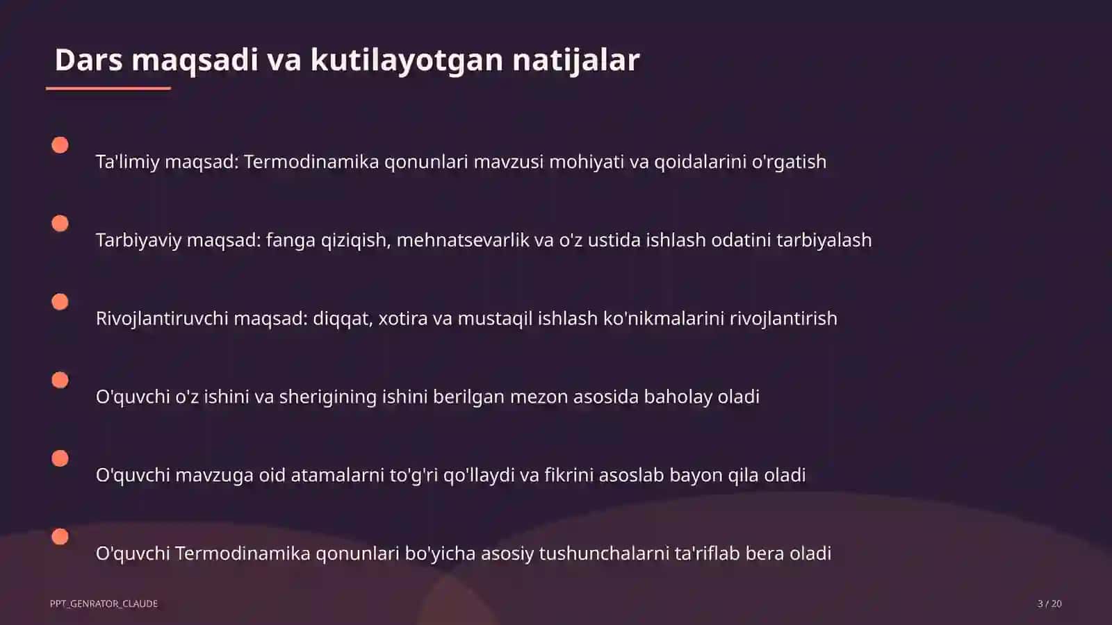 Termodinamika qonunlari (10-sinf) 3