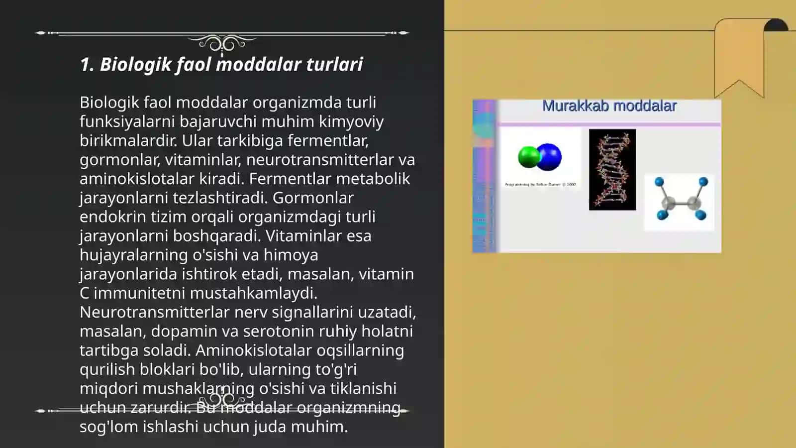 Biologik faol moddalar 3