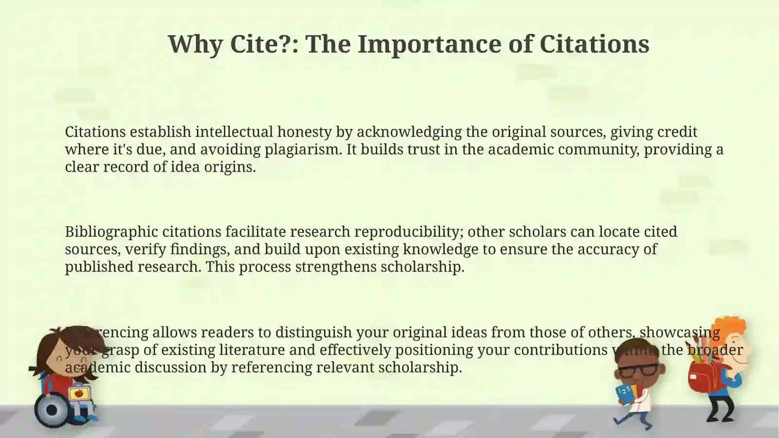 Citation practices and bibliographic referencing 3