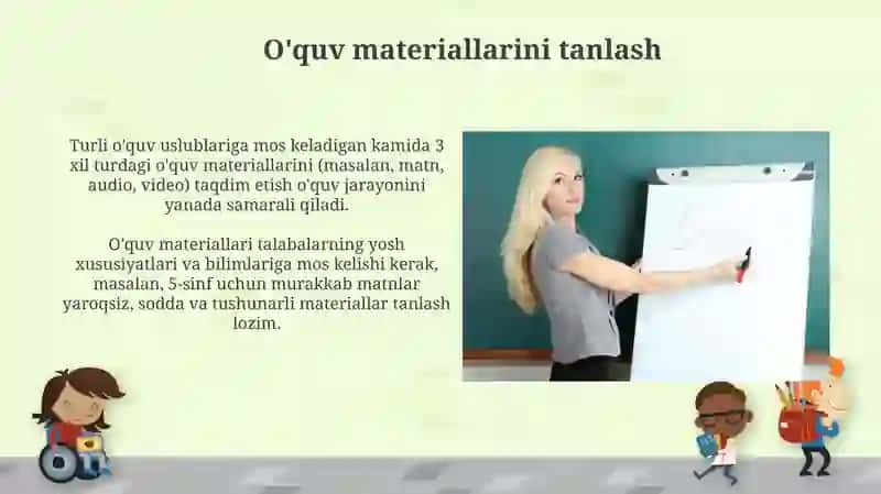 O'quv materiallarini tanlash 3