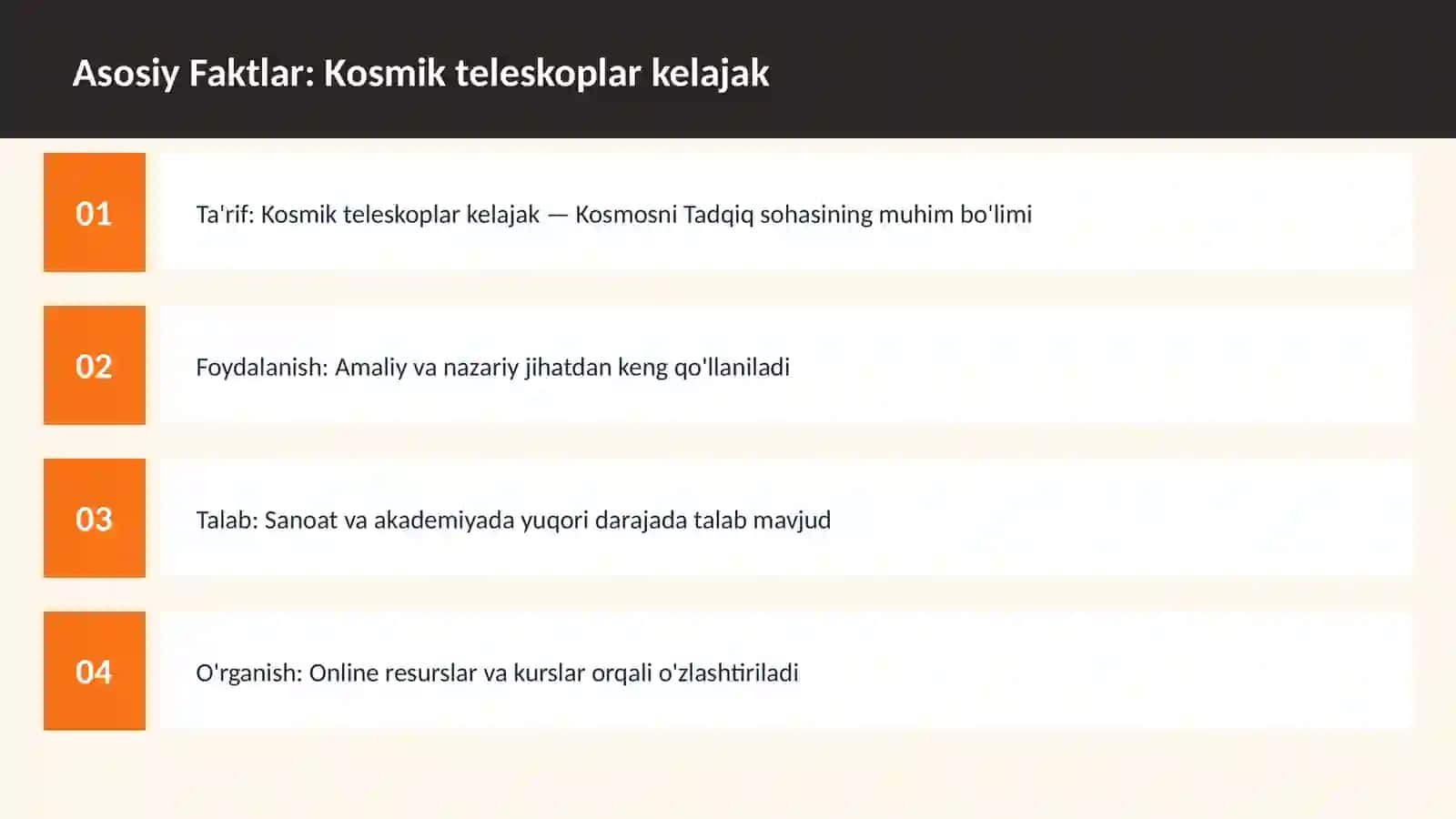 KOSMOSNI TADQIQ 3