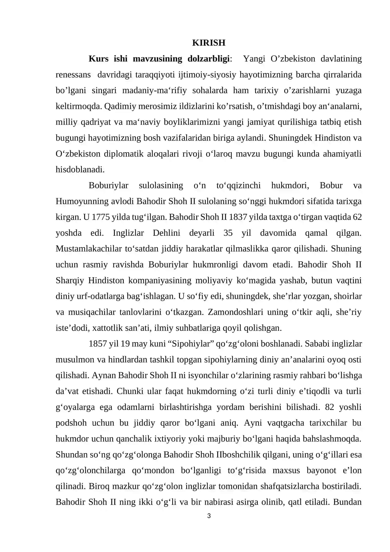 HINDISTONDAGI IJTIMOIY-IQTISODIY VA SIYOSIY VAZIYAT BOBURIYLAR DAVLATINING INQIROZI 3