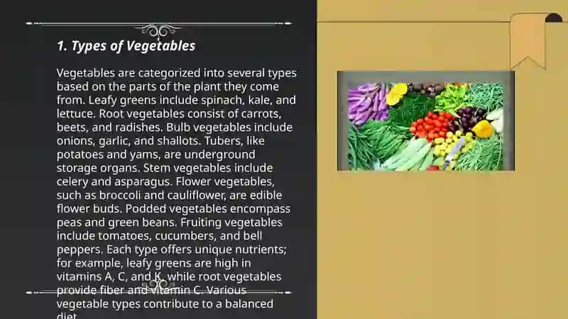 Types of Vegetables 3