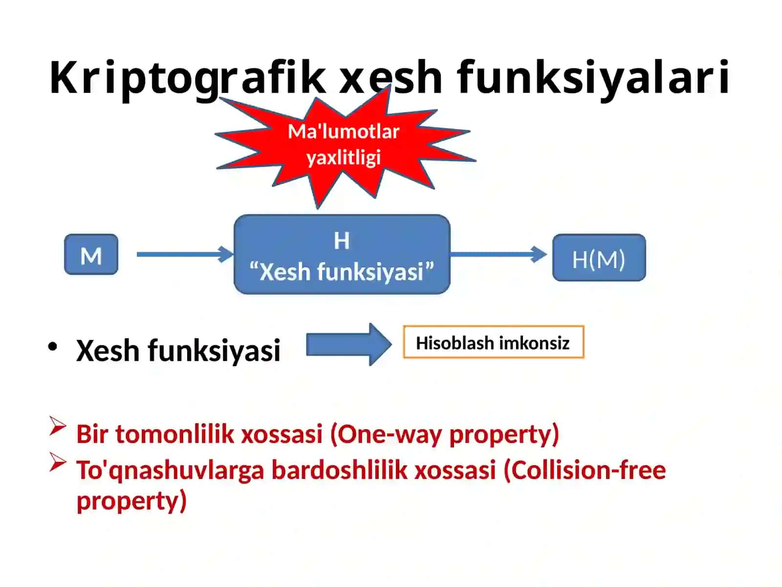 Kriptografik xesh funksiyalari 3