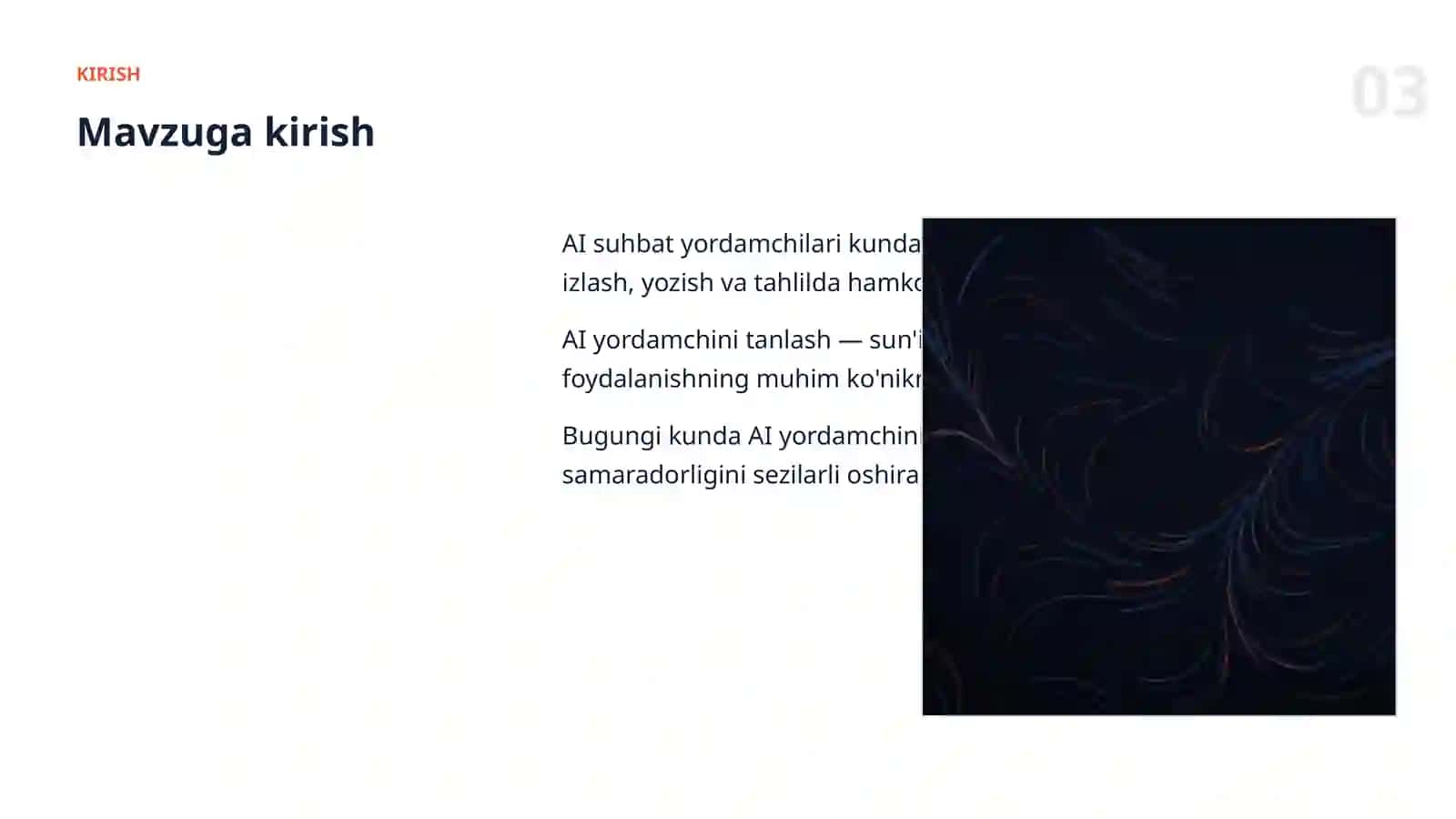 AI SUHBAT YORDAMCHILARI 3