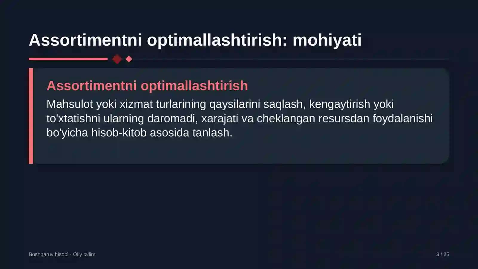 farmatsevtika sanoatida mahsulot assortimentini optimallashtirish 6434 3