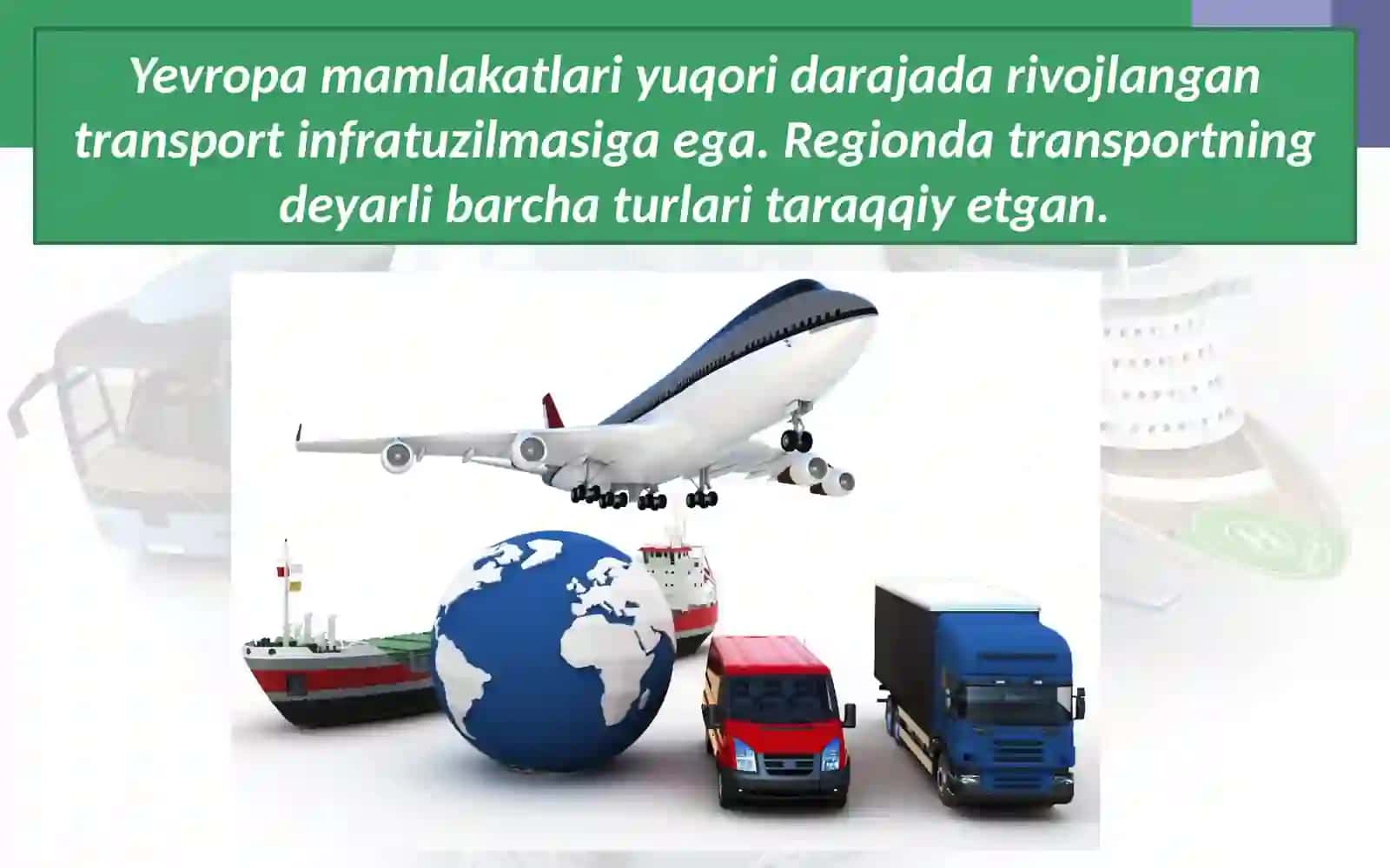 Yevropa mamlakatlari transporti 3