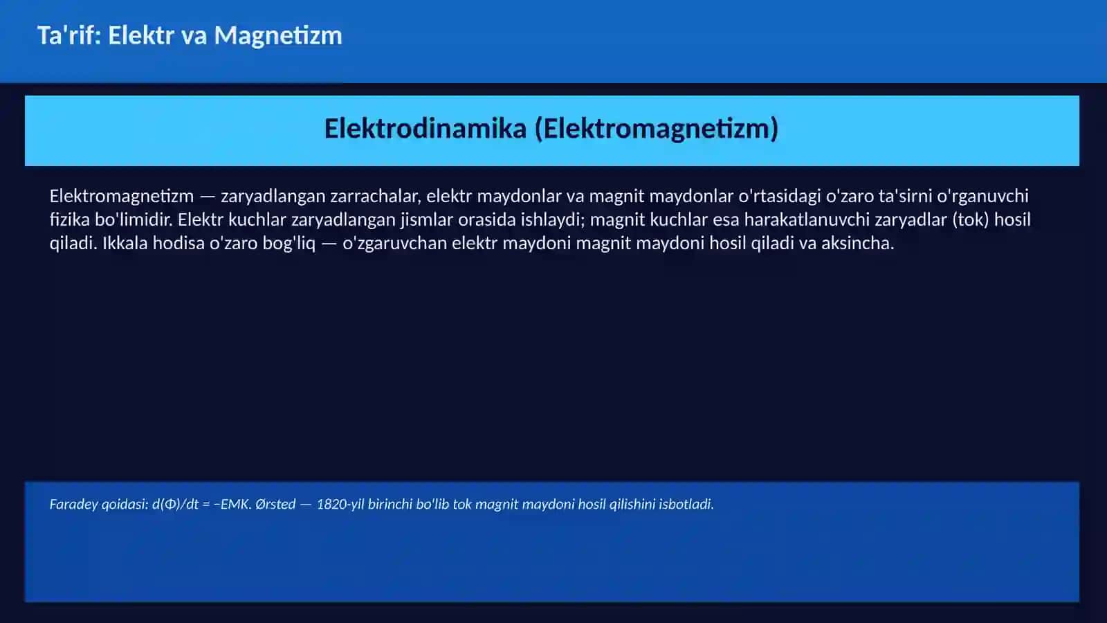 Elektr va Magnetizm 3