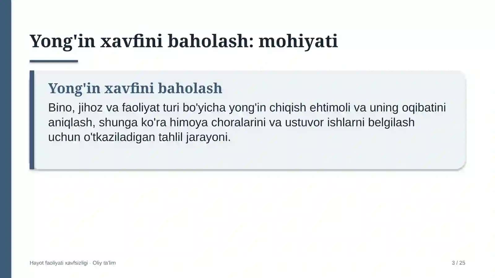 Suv xo'jaligida yong'in xavfini baholash 3