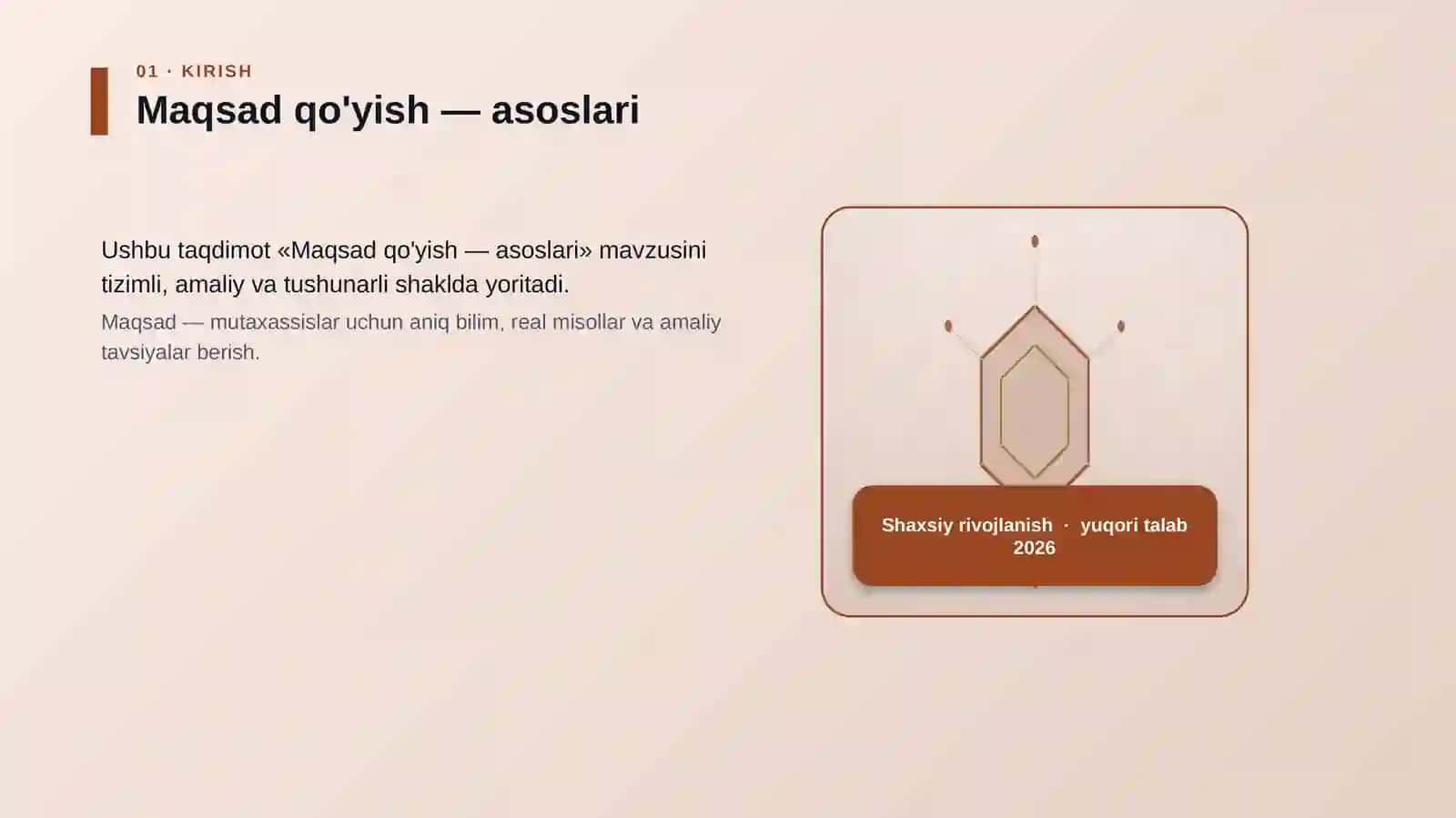 Maqsad qo'yish — asoslari 3