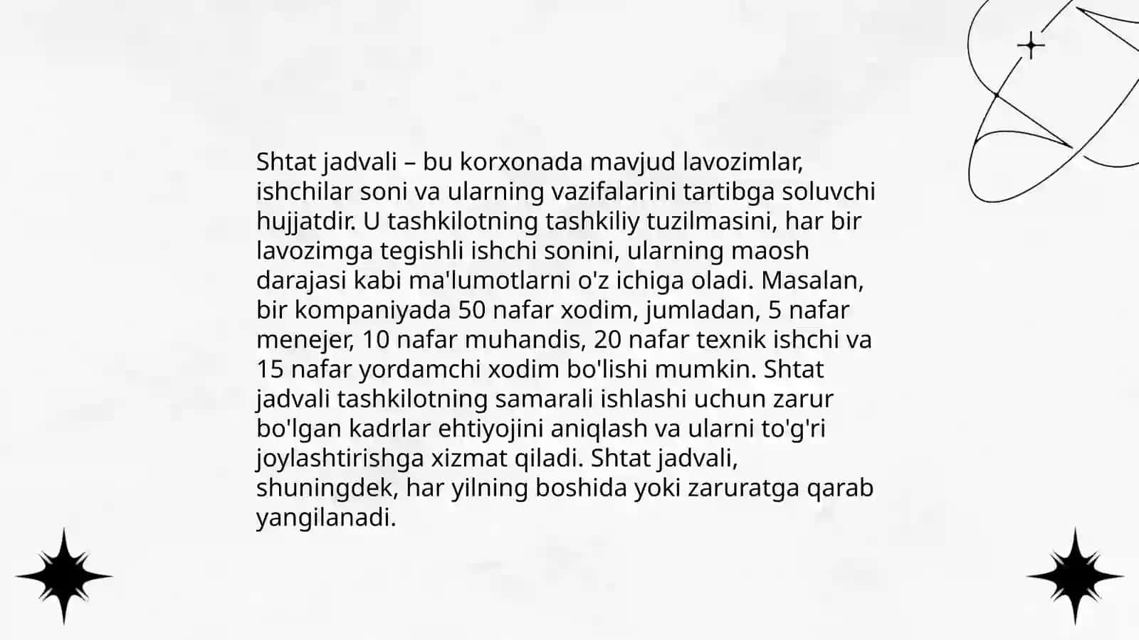 Shtat jadvali 3