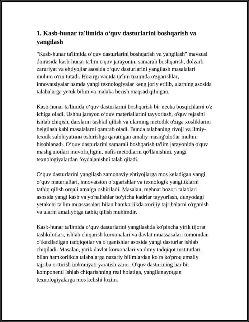 Kasb-Hunar Ta'lim 3