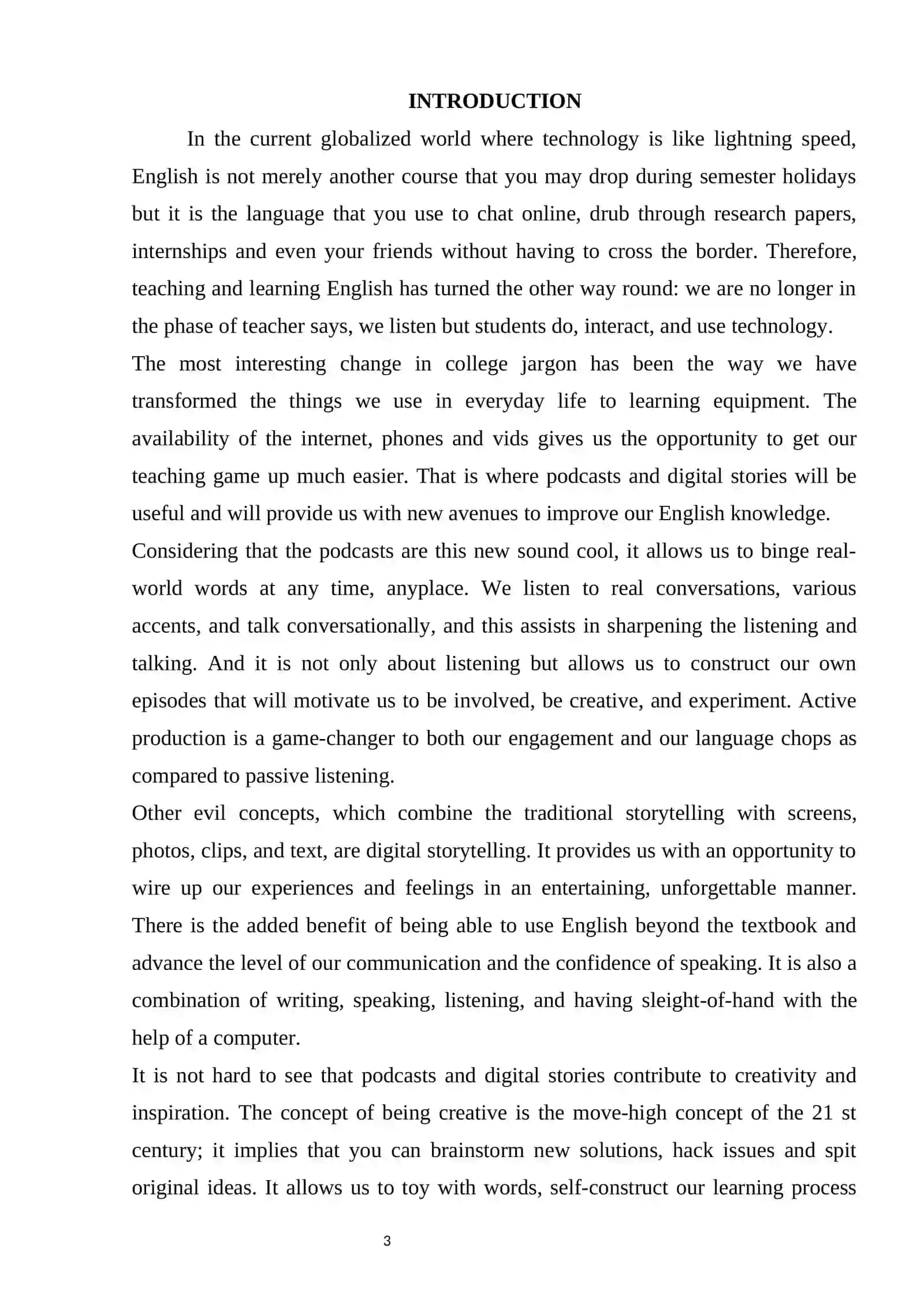 Course Work: Podcasting and Digital Storytelling in English Language Learning 3