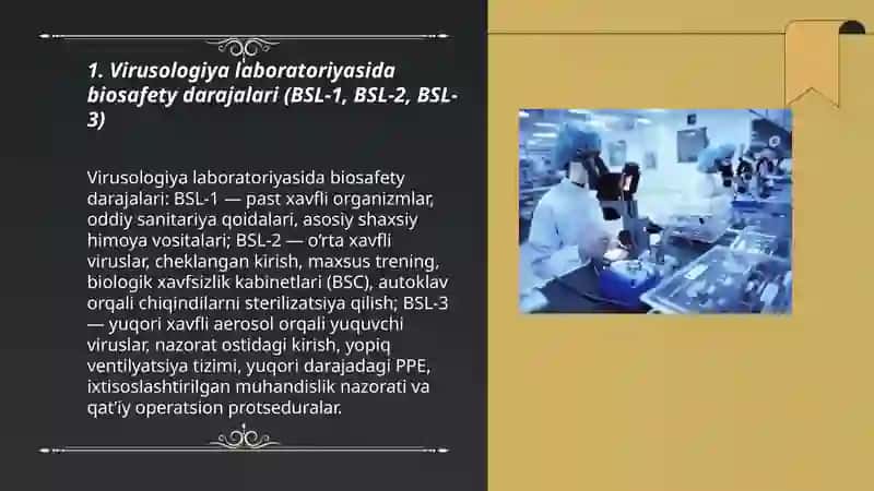 Virusologiya labaratoriyalari 3