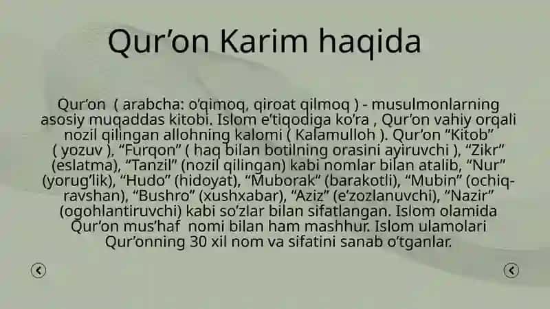 Qur'on Karim 3