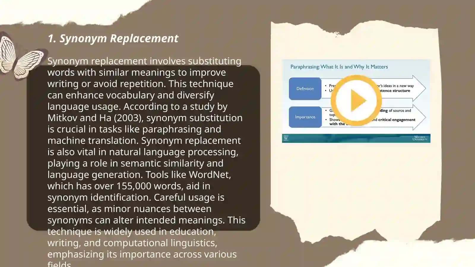 Paraphrasing techniques 3