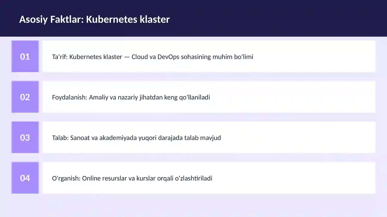 Kubernetes klaster 3