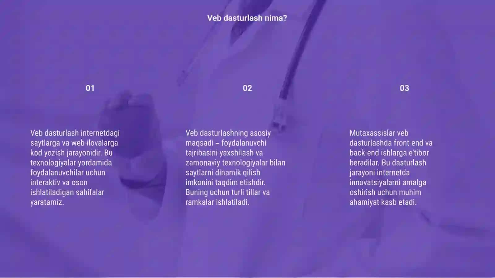 Veb dasturlash 3