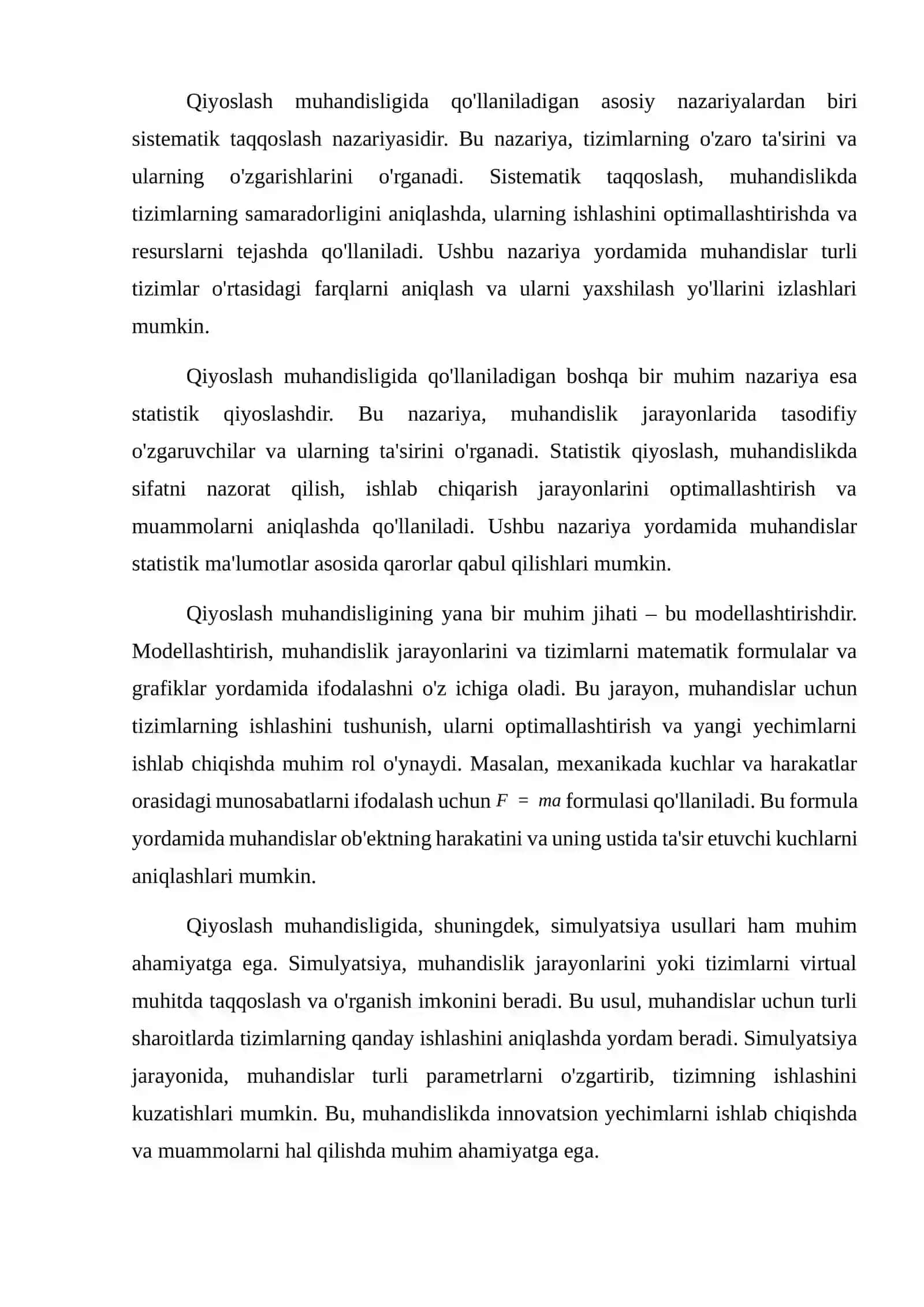 Qiyoslash muhandisligining asosiy tamoyillari 3