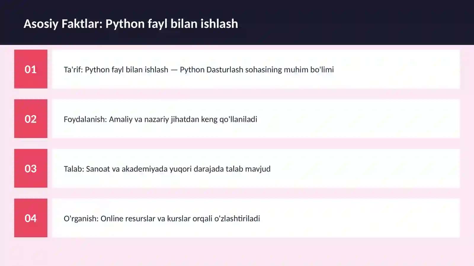 DASTURLASH | PYTHON DASTURLASH 3