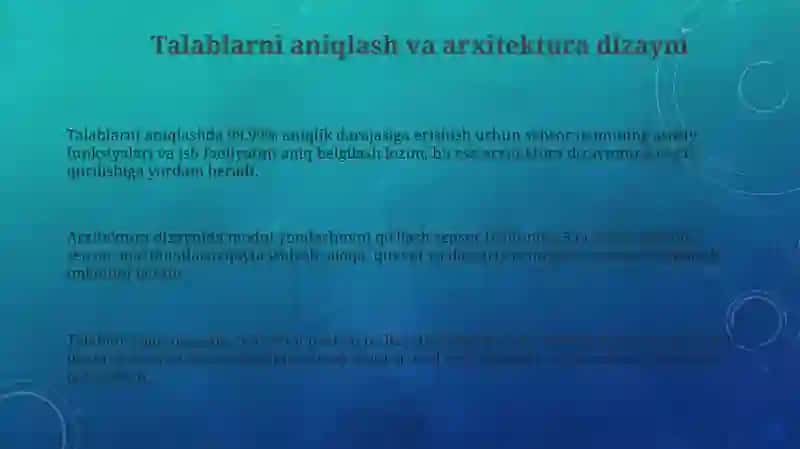 Sensor tizimi rivojlanishining xususiyatlari 3