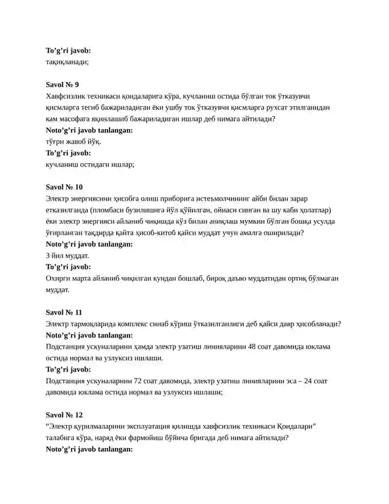 Test: Attestatsiya 3