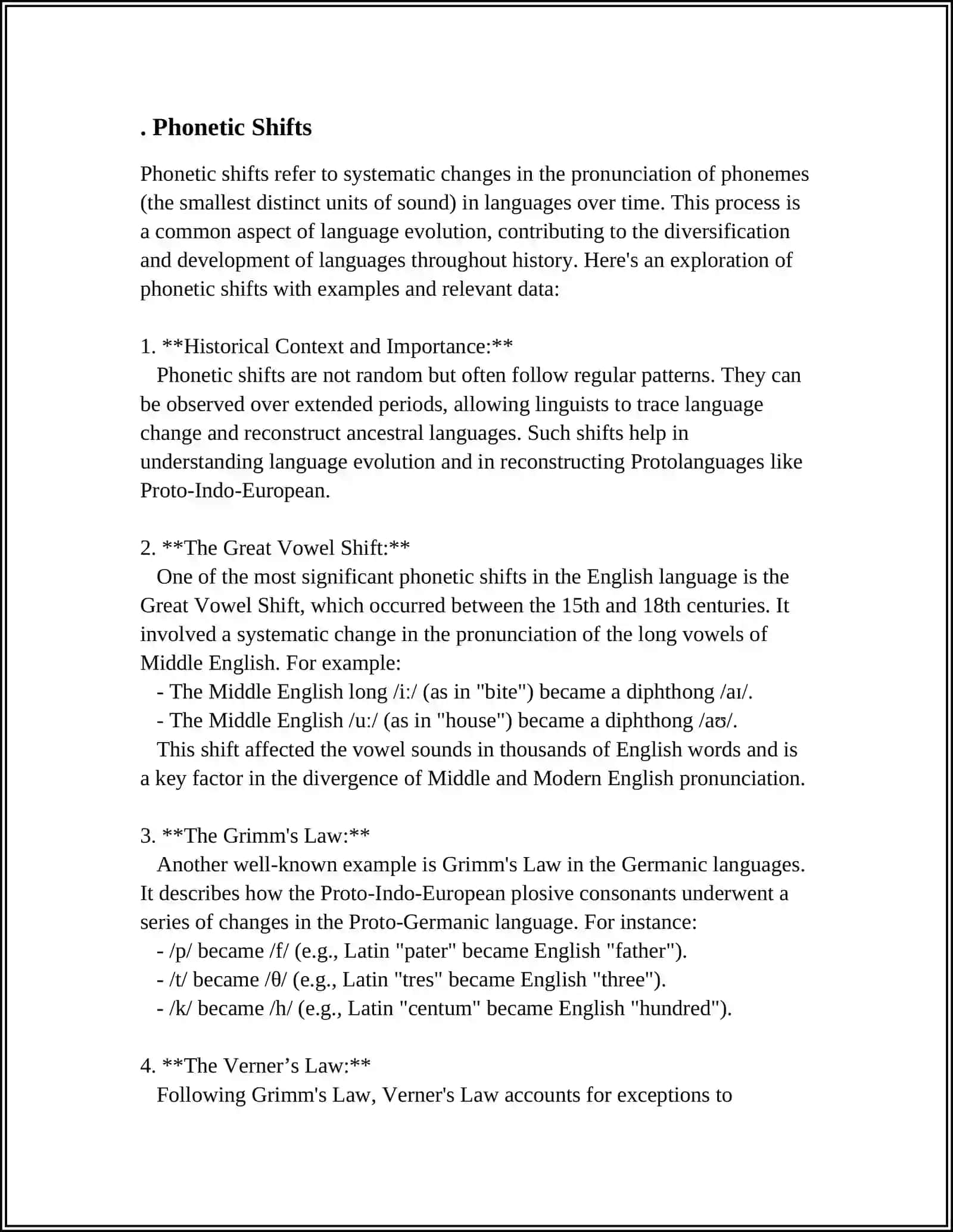 Phonetic Shifts Analysis 3