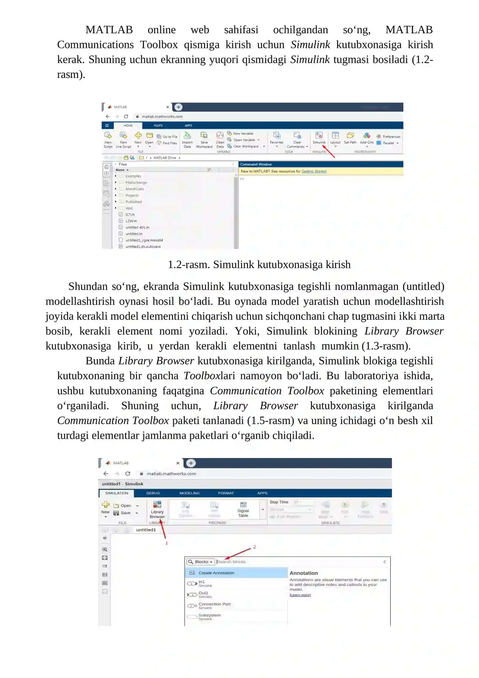 MATLAB-communications dasturiy paketi 3