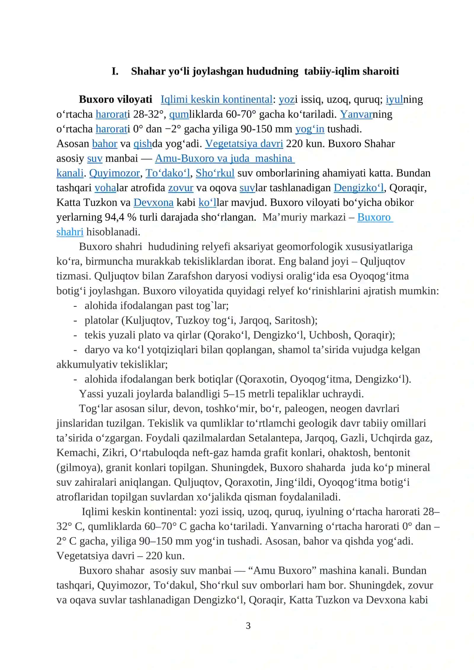 Shahar ko’chasini ta’mirlash ishlarining texnologik xaritasini tuzish 3
