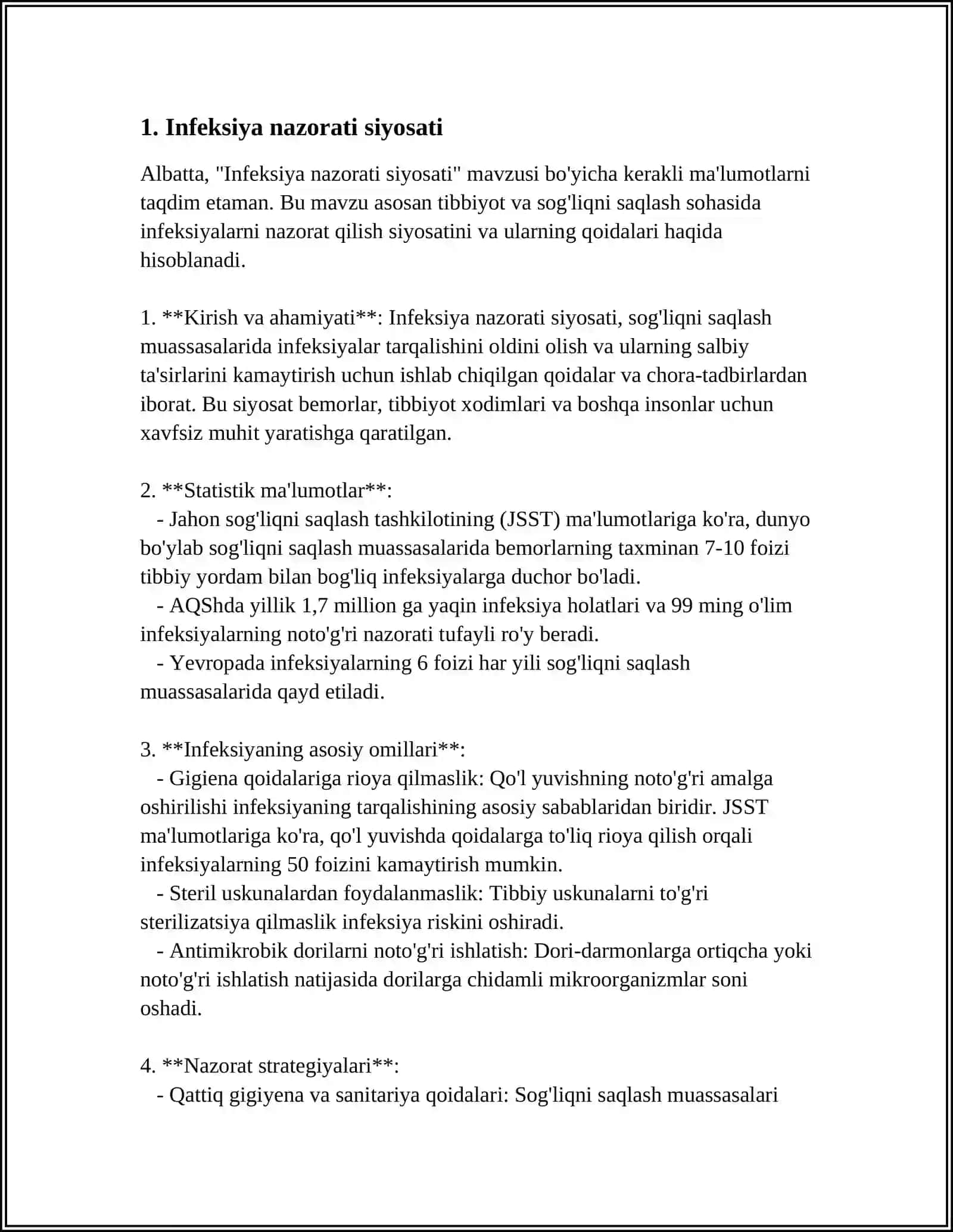 INFEKSIYA NAZORATI VA INFEKSION HAVFSIZLIK 3