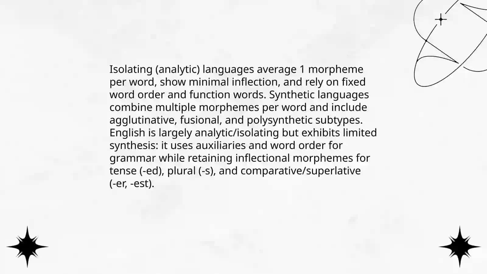 Typology of Morphological Level 3