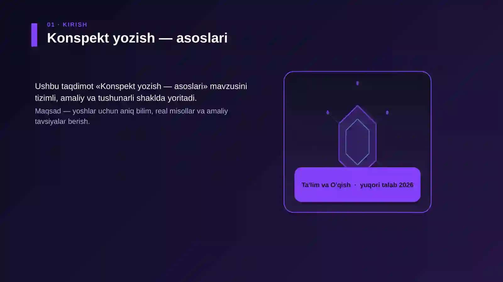 Konspekt yozish — asoslari 3