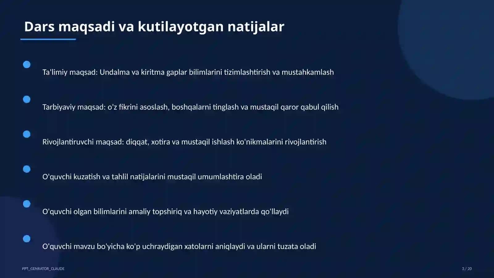 Undalma va kiritma gaplar (8-sinf) 3