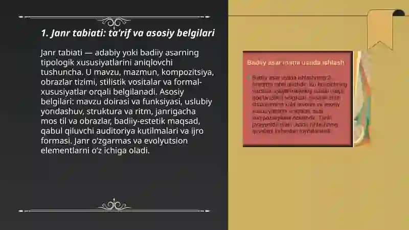 Janr tabiati 3