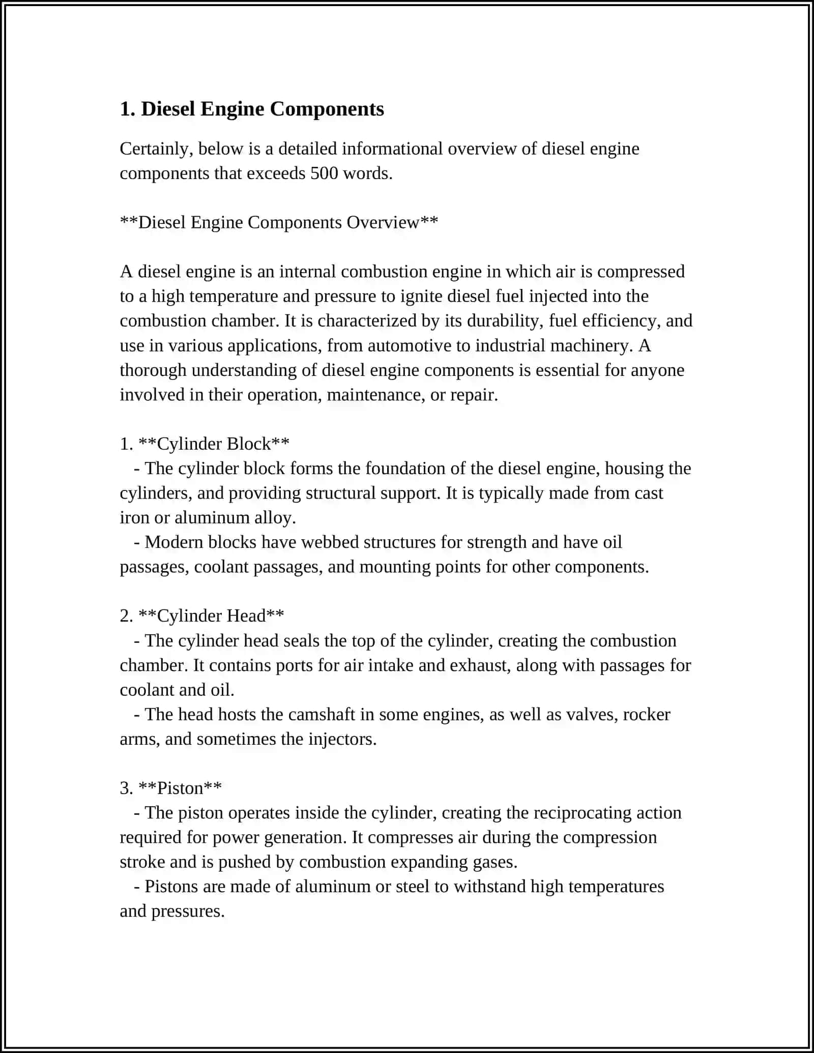 REFERAT Theme: DIESEL ENGINES 3