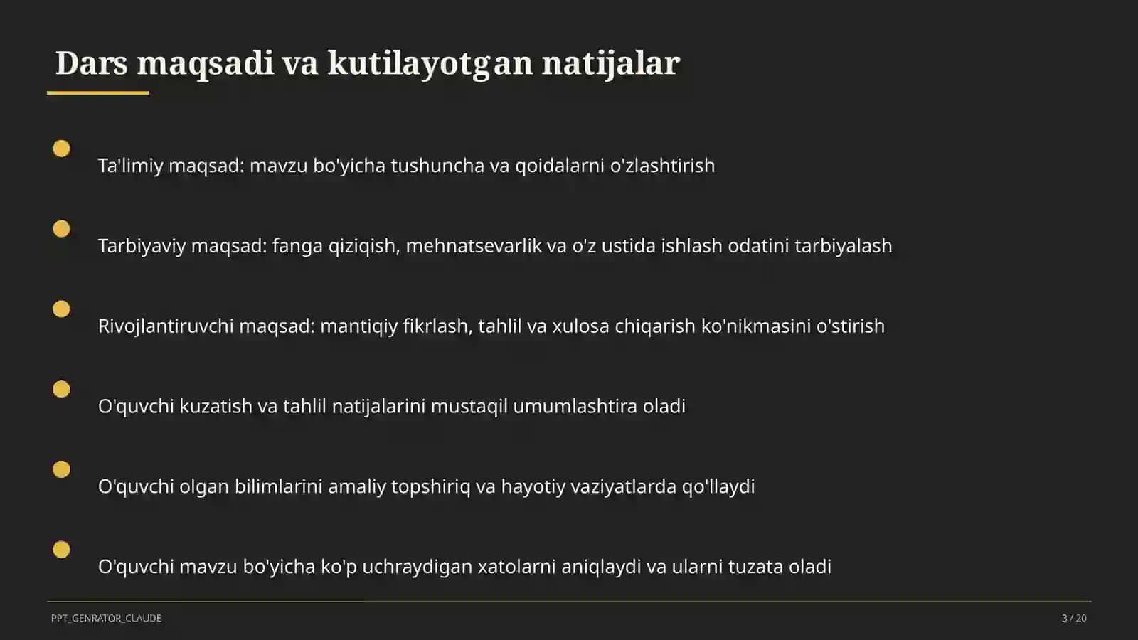 Uy vazifasini samarali tashkil etish 3