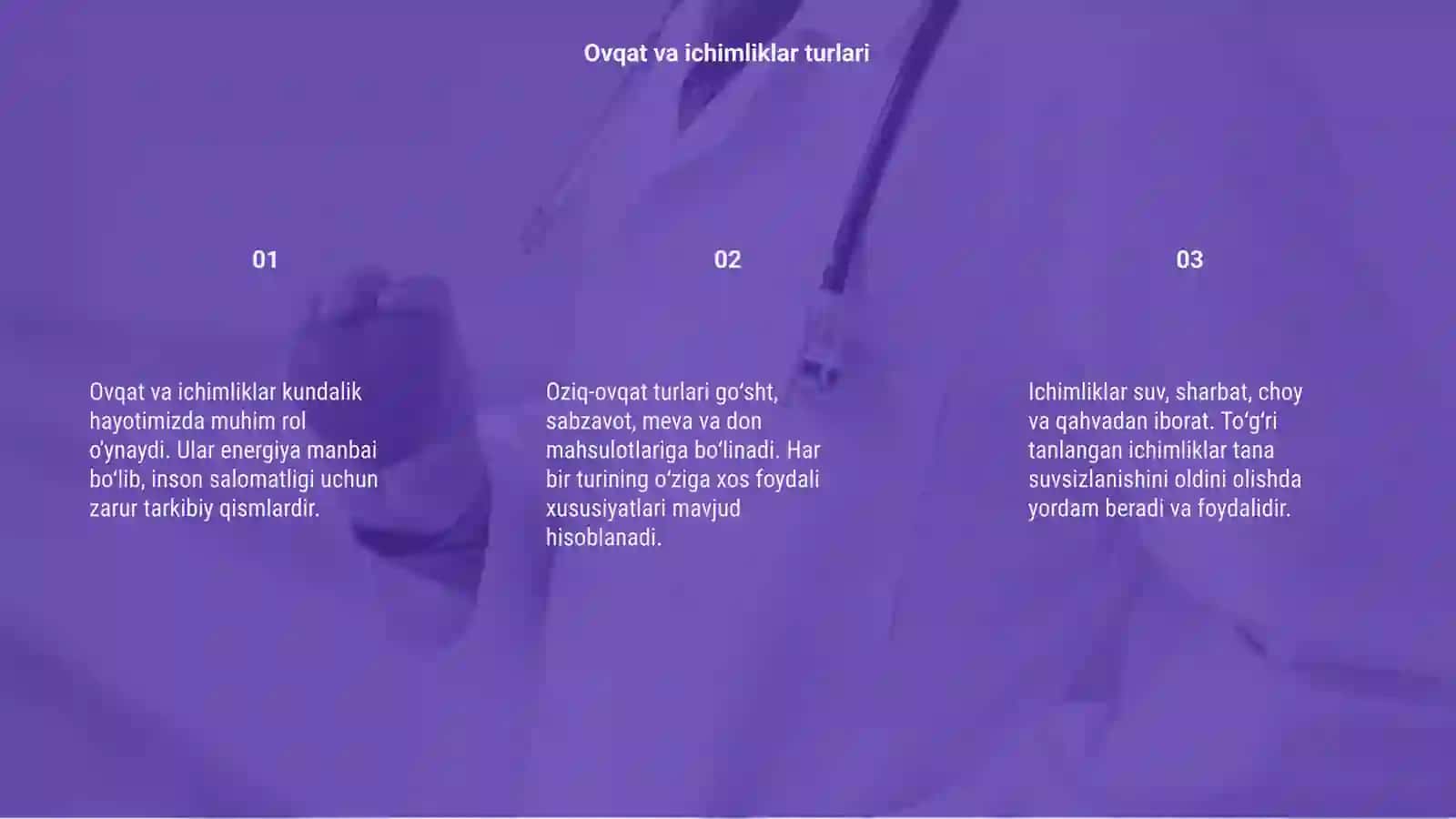 Oziq-ovqat turlari 3