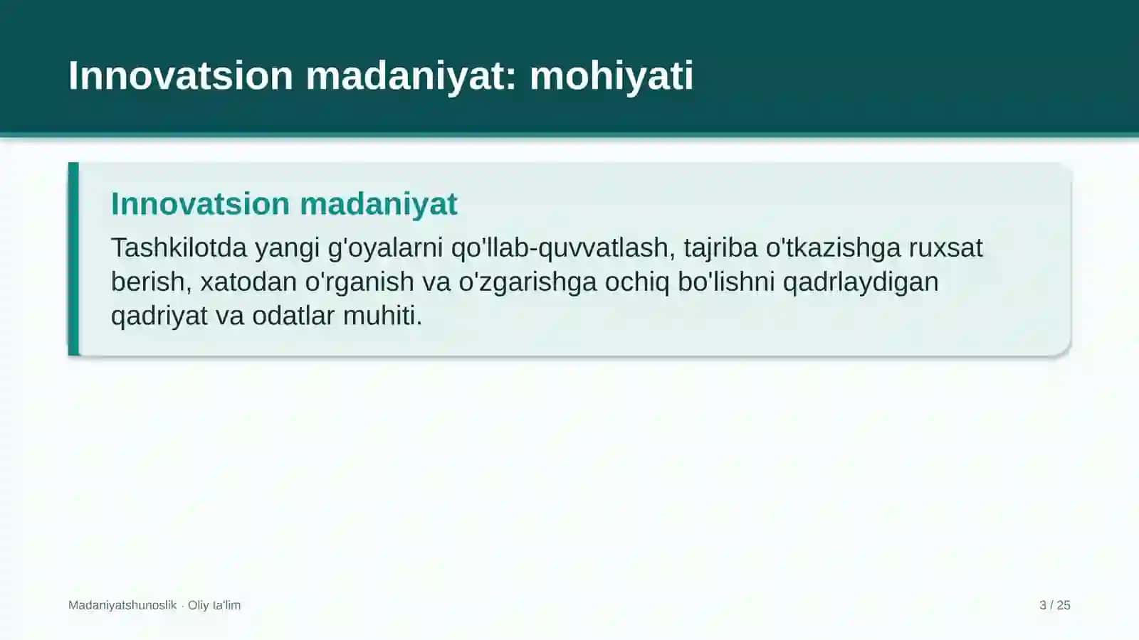 Telegram kanallarida innovatsion madaniyat 3
