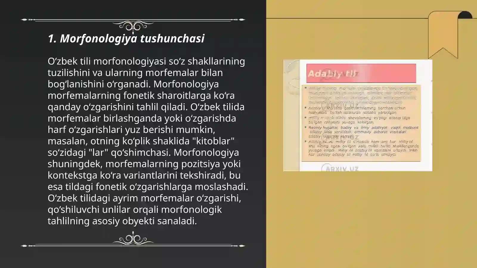 O’zbek tili morfonologiyasi 3