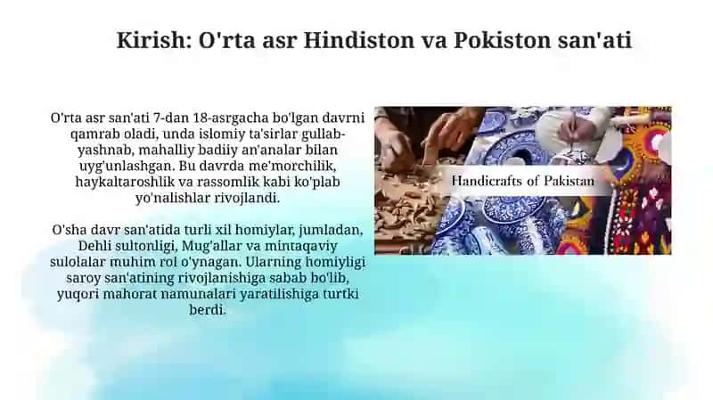 Orta asr Hindiston va Pokiston san’ati 3
