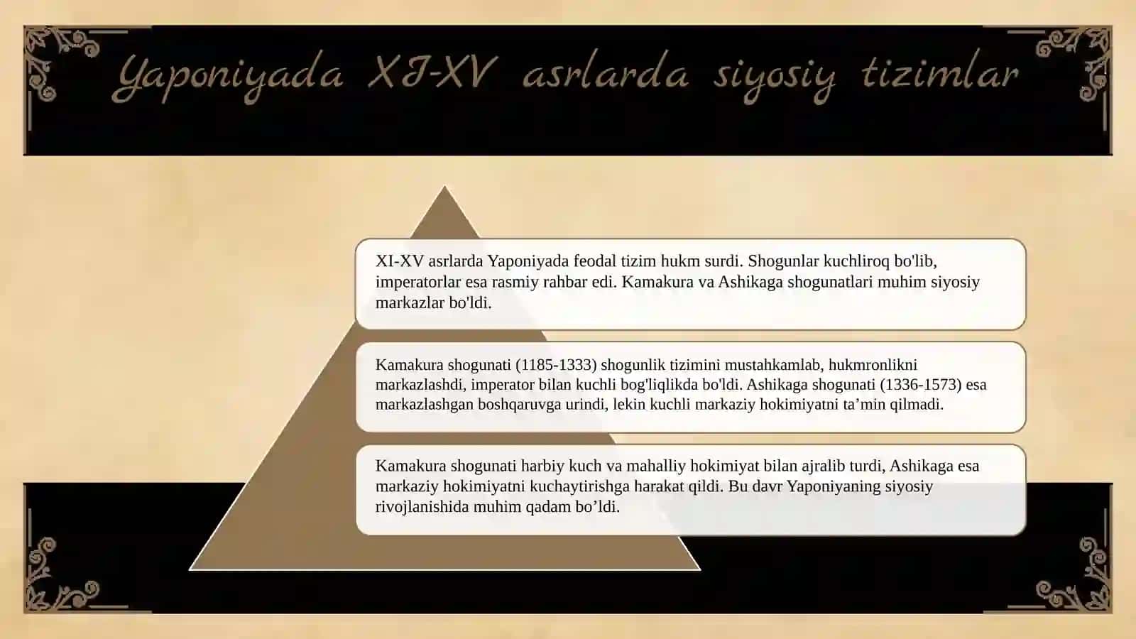 XI-XV asrlarda Yaponiya 3