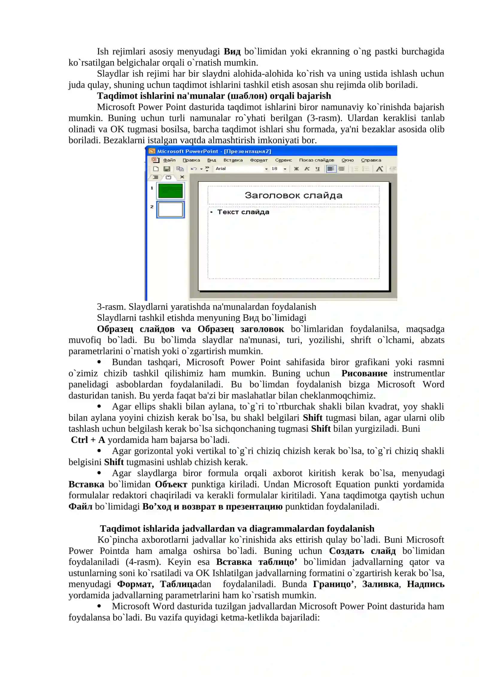 Microsoft Power Point grafik muxarriri 3