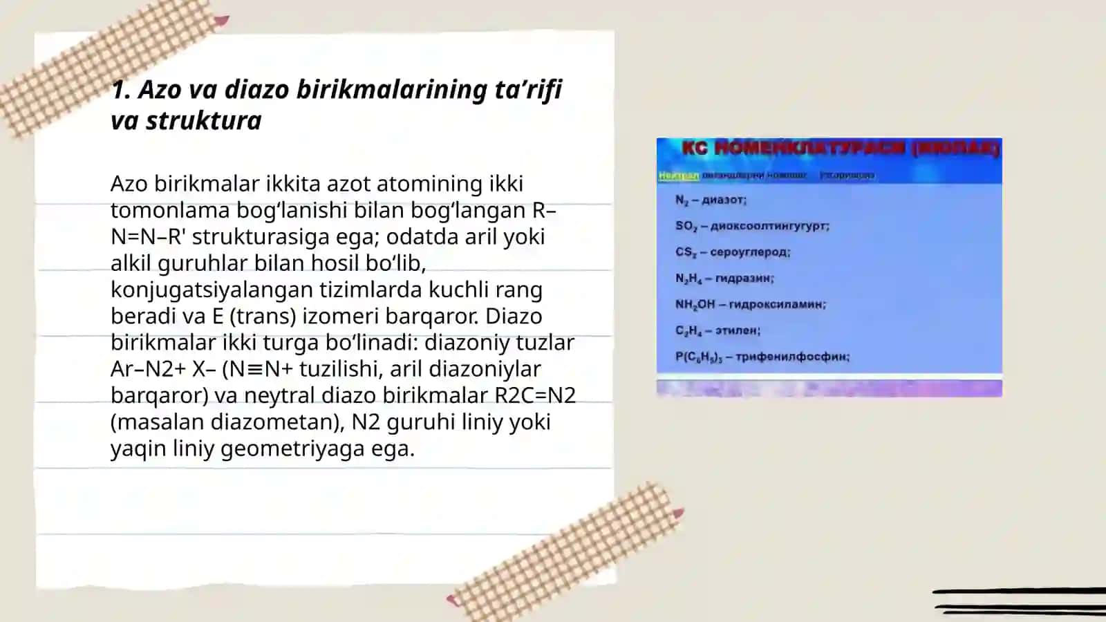 Azo va Diazo birikmalar 3
