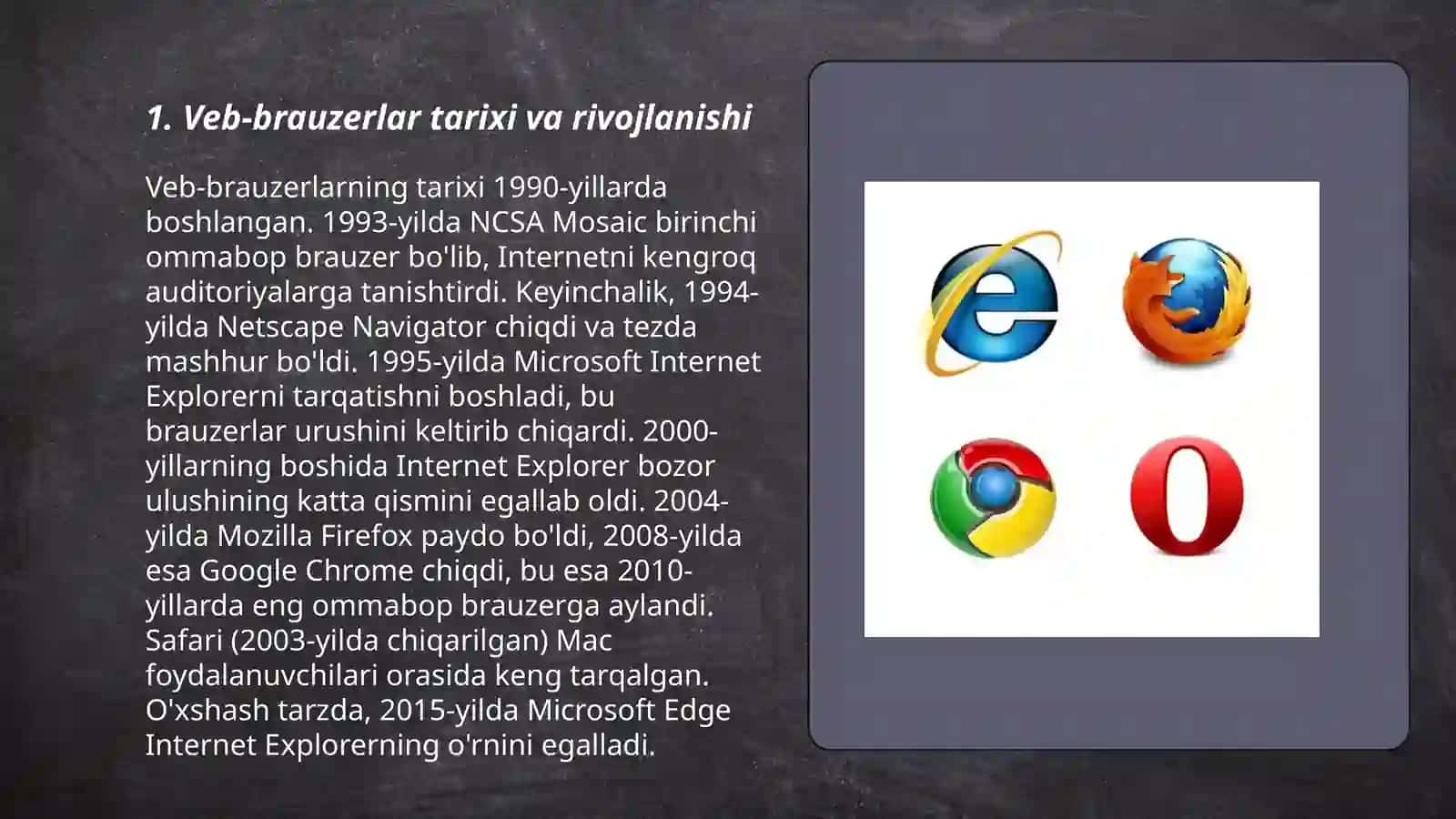 Web-brauzerlar bilan ishlash asoslari 3