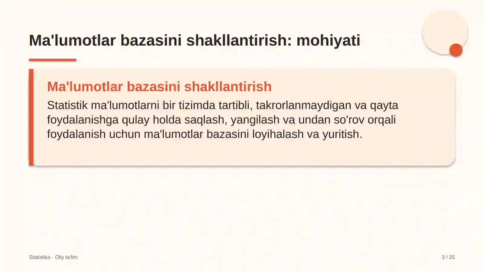 Dublyaj studiyalarida ma'lumotlar bazasini shakllantirish 3