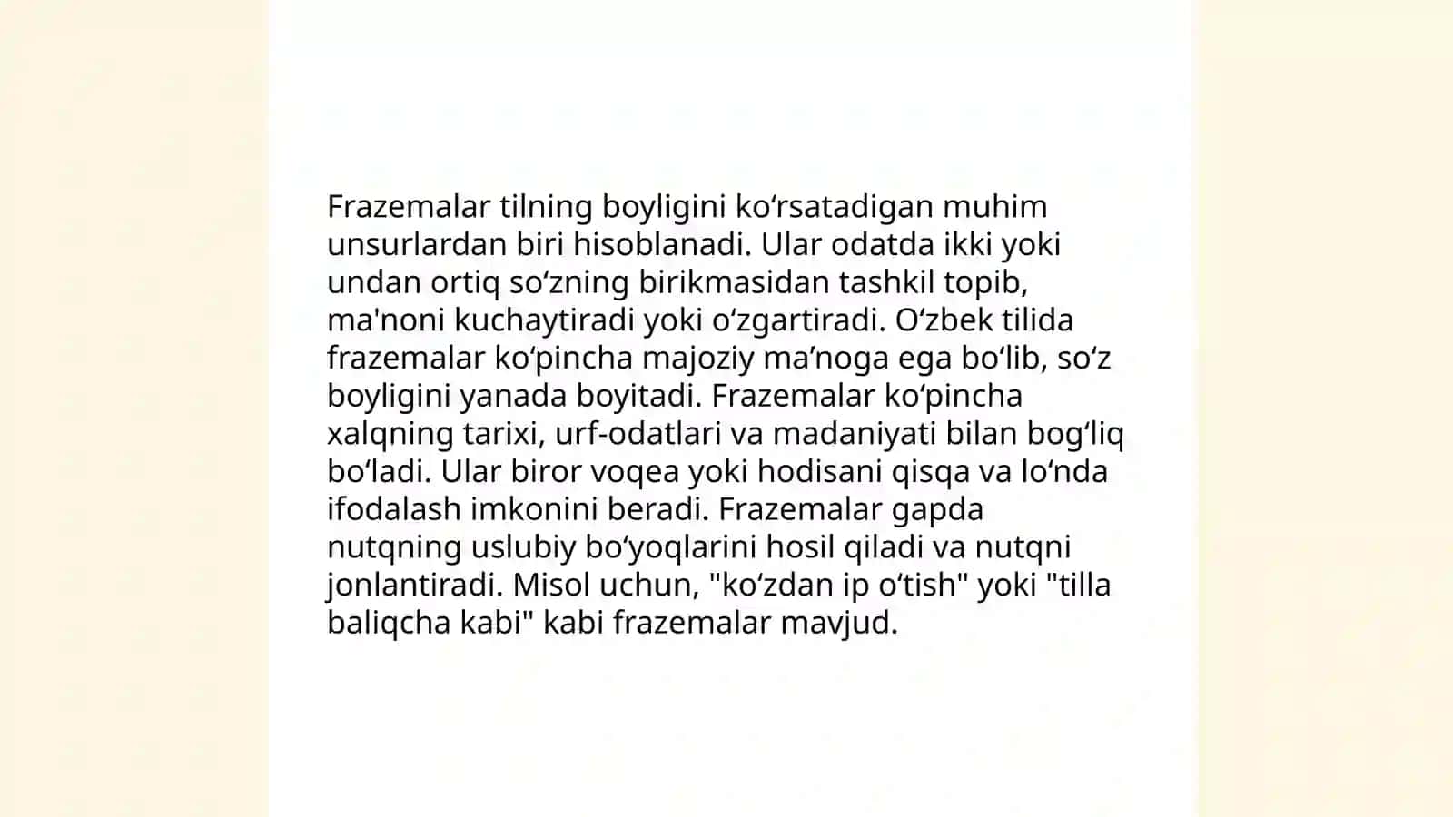 Frazemalarning semantik xususiyatlari 3