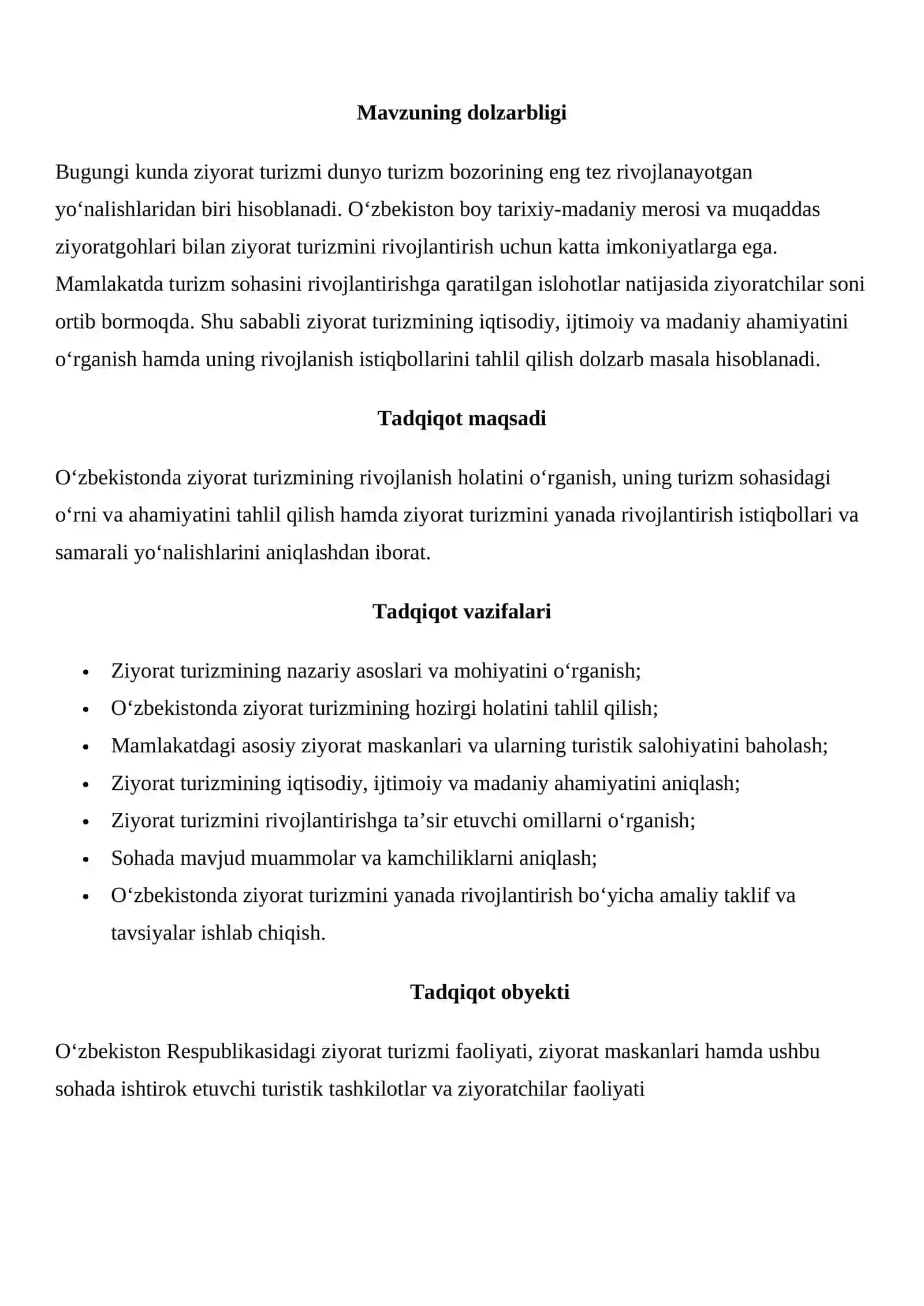 “Ziyorat turizimi va O’zbekiston” 3