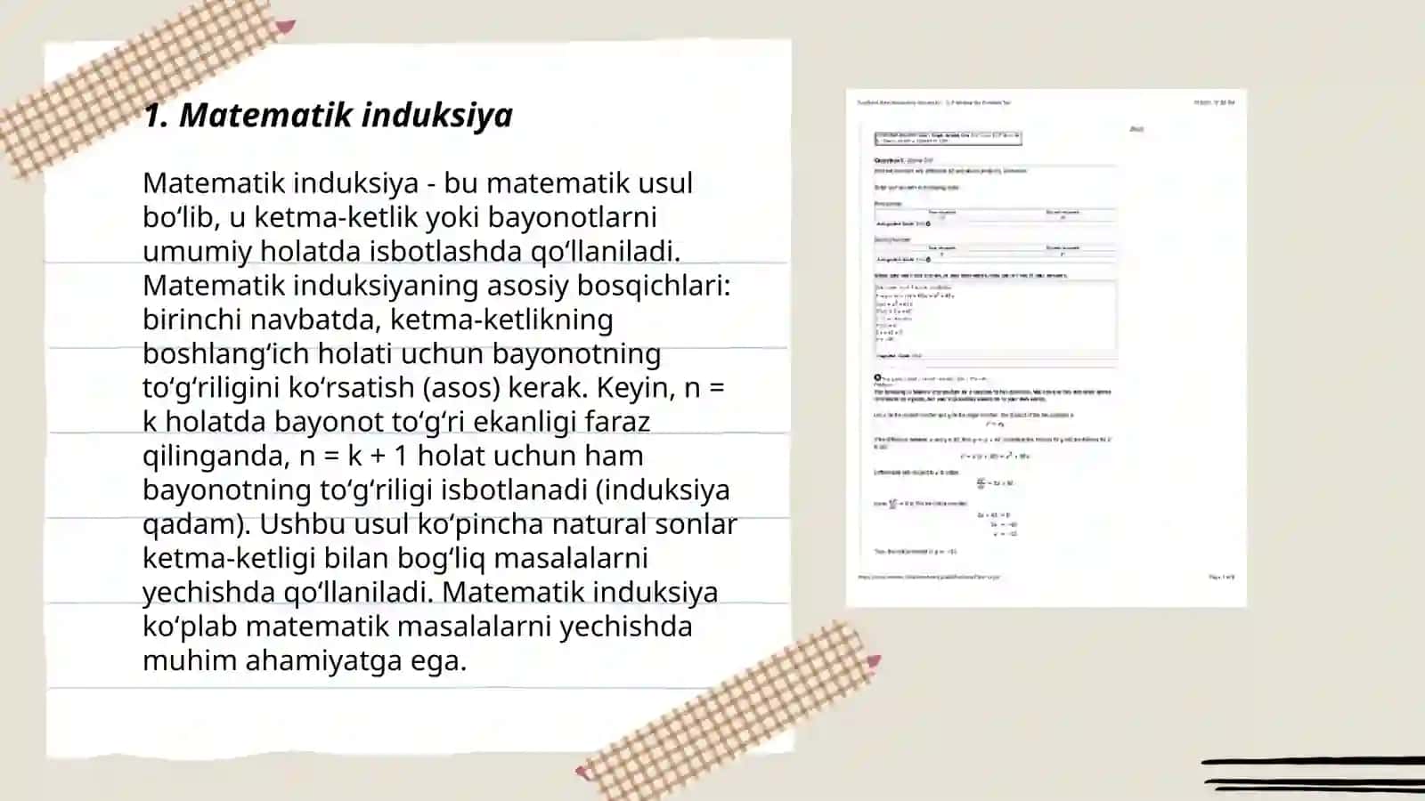 Matematik induksiya 3