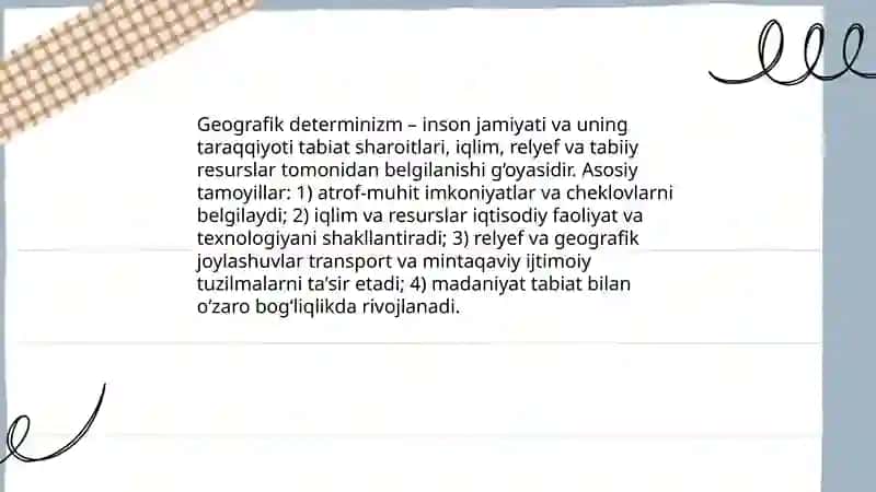 Geografik determinizm 3