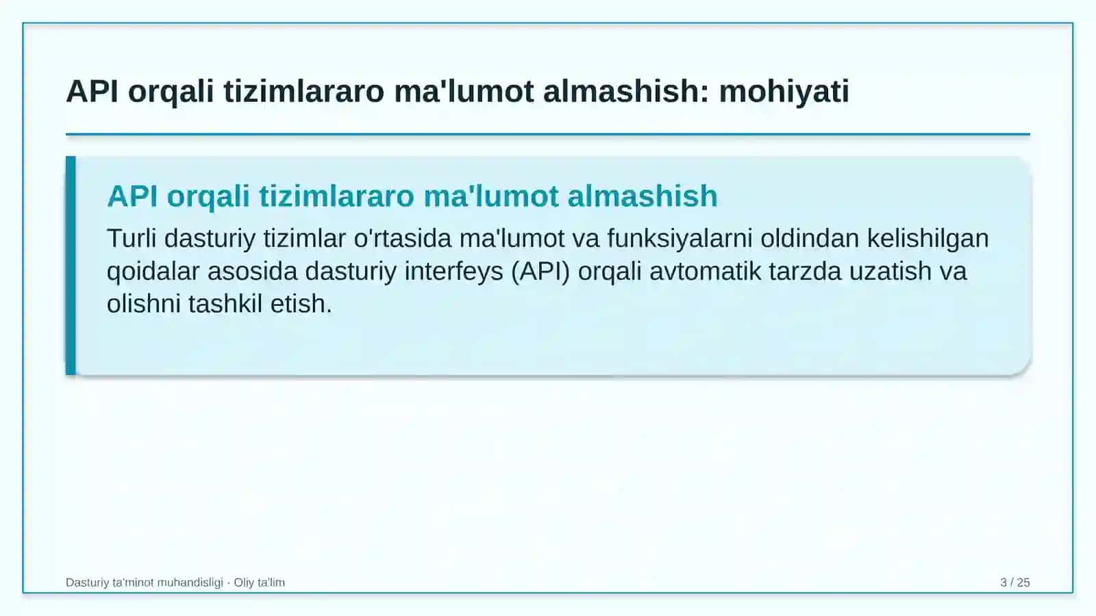 Ijtimoiy tarmoqlarda API orqali tizimlararo ma'lumot almashish 3